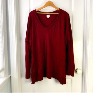 A New Day Plus Pullover V-Neck Sweater EUC